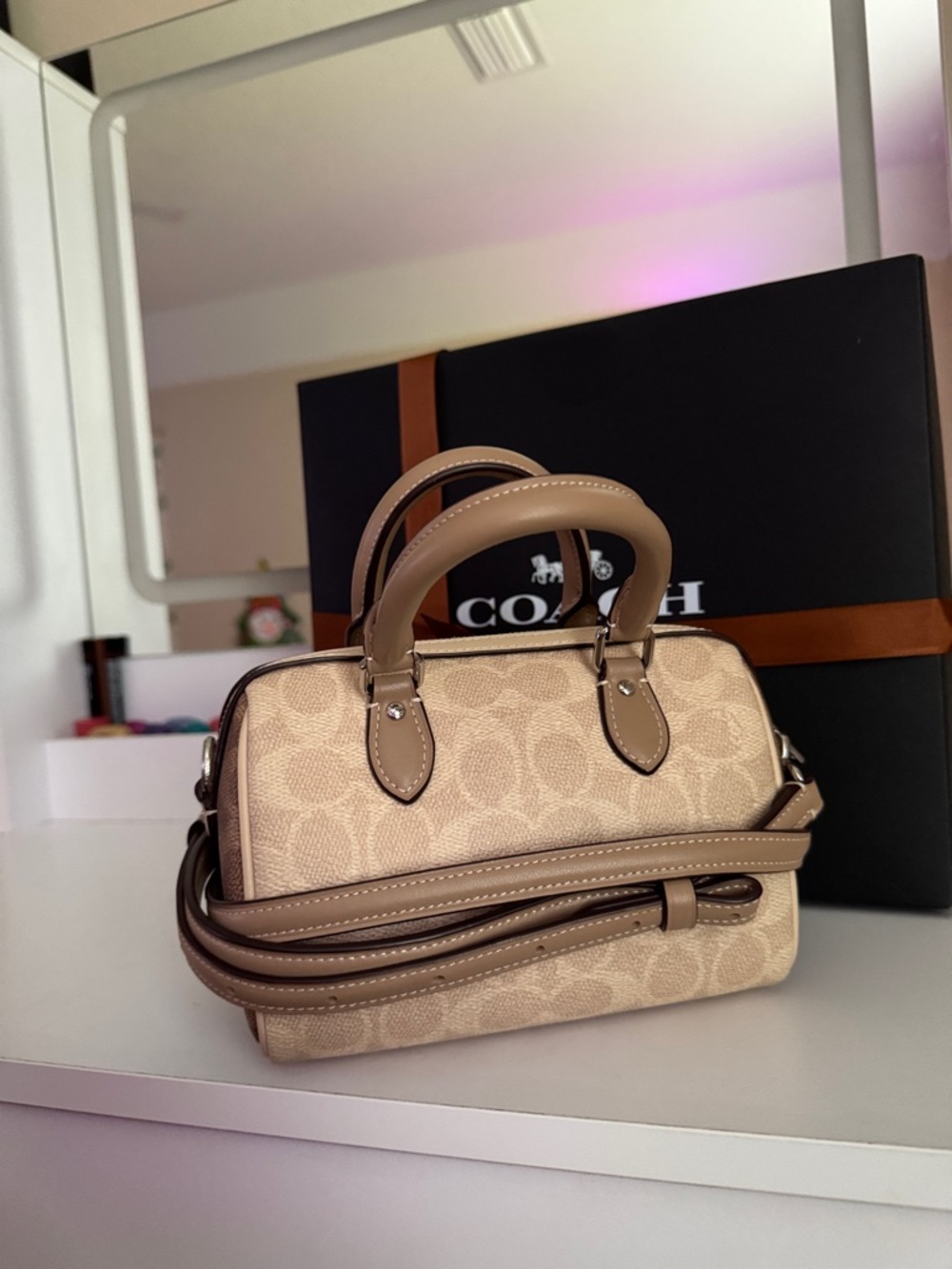 Coach Mini Rowan (tan/brown) - Picture 4 of 4